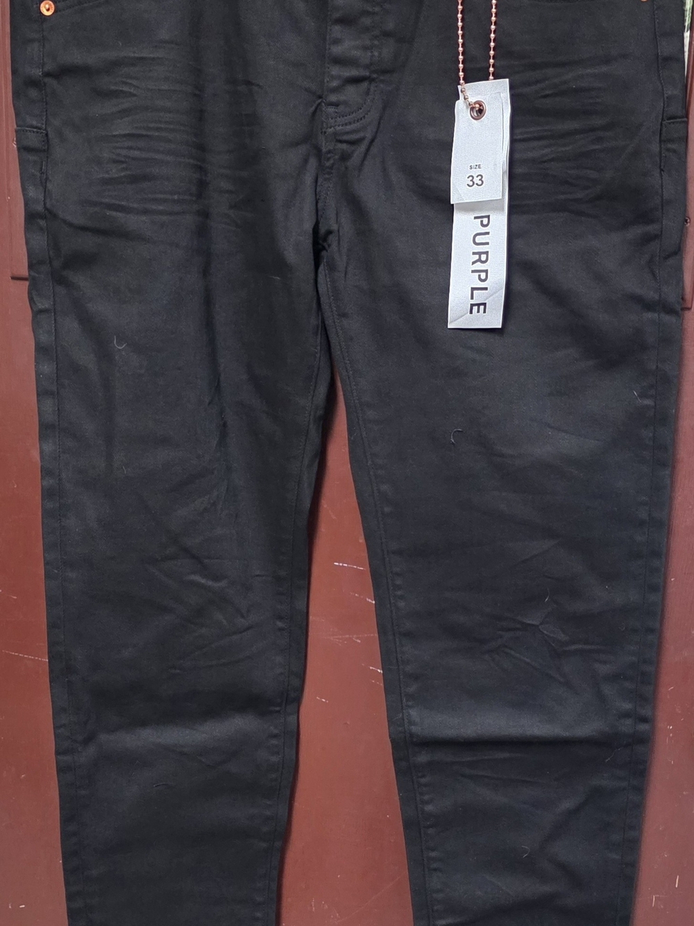 Purple Brand Men’s Black Slim Jeans - Size 33